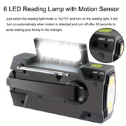 Emergency Weather Radio Power Bank with LED Flashlight