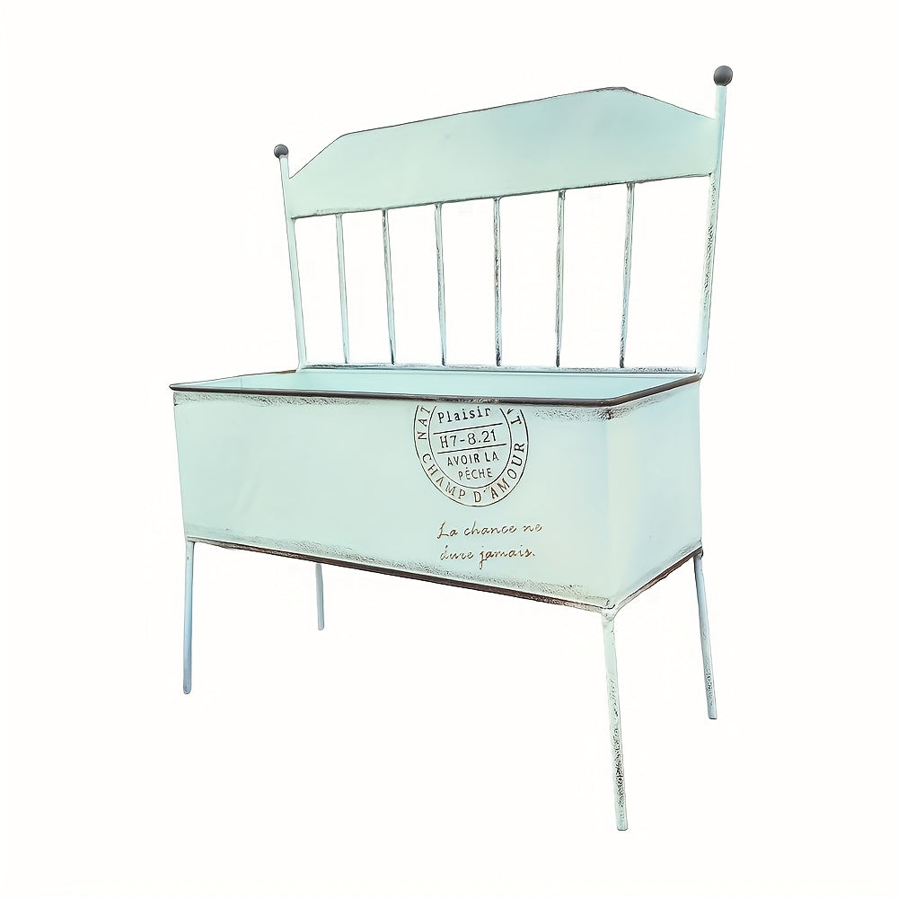 Metal Chair-Shaped Garden Planter