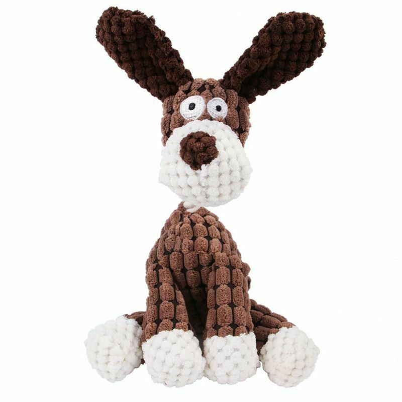 Plush Squeaky Dog Toy – Chew & Clean Teeth Puppy Toy