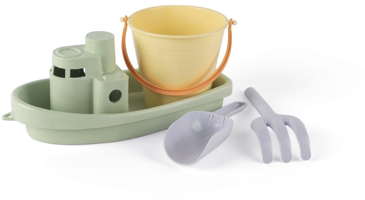 Dantoy boat and bucket set, sand toys, beach toys