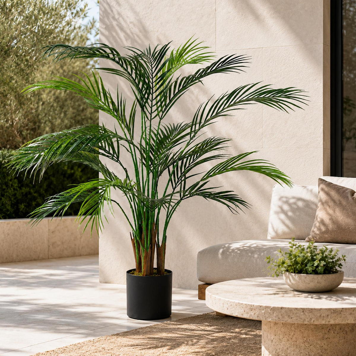 Leaf Design 125cm Areca Palm Tree UV Resistant Outdoor