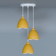 Industrial 3-Head Pendant Light with Adjustable Cables – E27