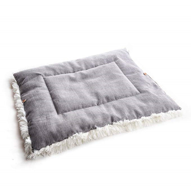 2-in-1 Convertible Pet Mattress Nest – Plush Cat & Dog Bed