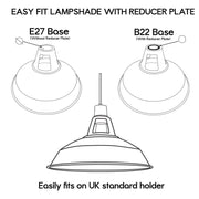 Metal Vintage Industrial Loft Style Ceiling Lampshade – E27