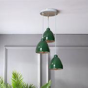 Industrial 3-Head Pendant Light with Adjustable Cables – E27