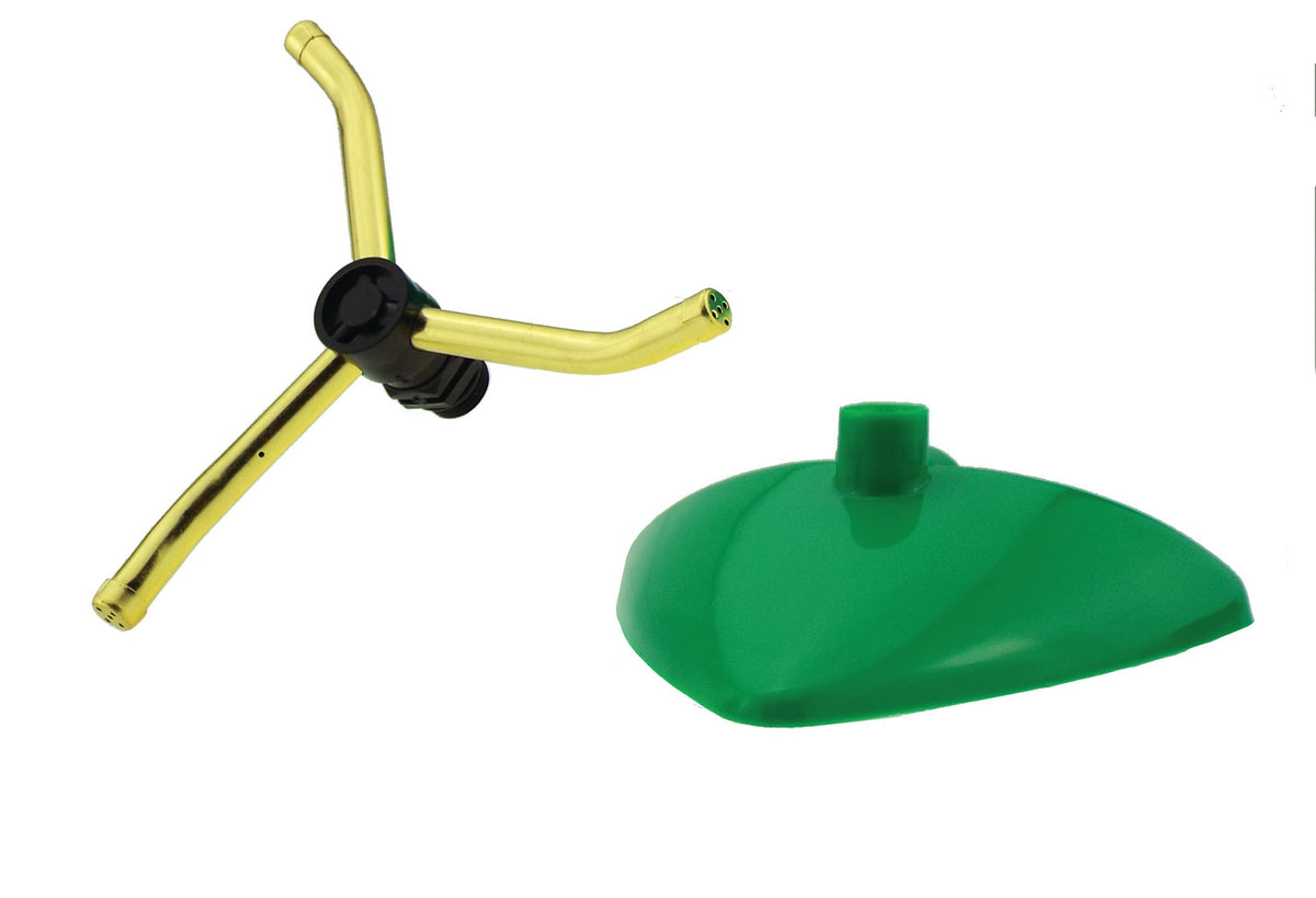 3-Arm Revolving Sprinkler Green Leaf Outdoor Watering Kit Outdoor Hose Accessory