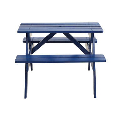 Blue Kids Picnic Bench | Brighton
