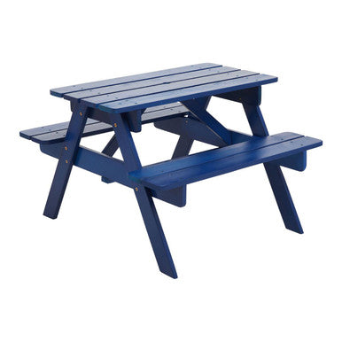 Blue Kids Picnic Bench | Brighton