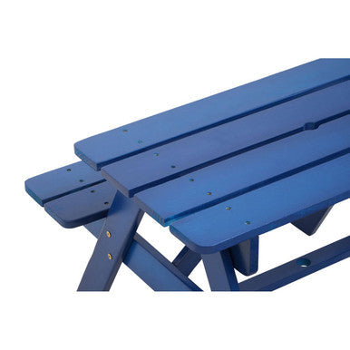Blue Kids Picnic Bench | Brighton