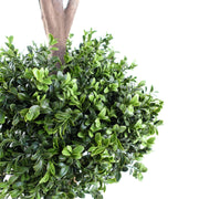 120cm Pair of Buxus Triple Ball Artificial Tree UV Resistant Outdoor Topiary - Premium Quality
