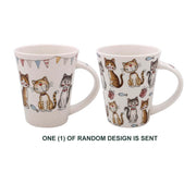 The Leonardo Collection Faithful Friends - Set of 2 Cats Design - Fine China Mugs, LP73797