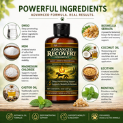 Advanced Recovery Liniment for Horses, Dogs & Active Animals | Veterinary Liniment Gel | DMSO, MSM, Magnesium & Castor Oil Liniment for Joint & Muscle Pain