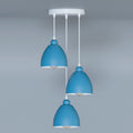 Industrial 3-Head Pendant Light with Adjustable Cables – E27 Compatible ~5903