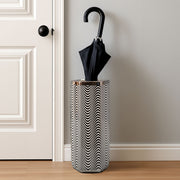 Celeste Black and White Umbrella Stand