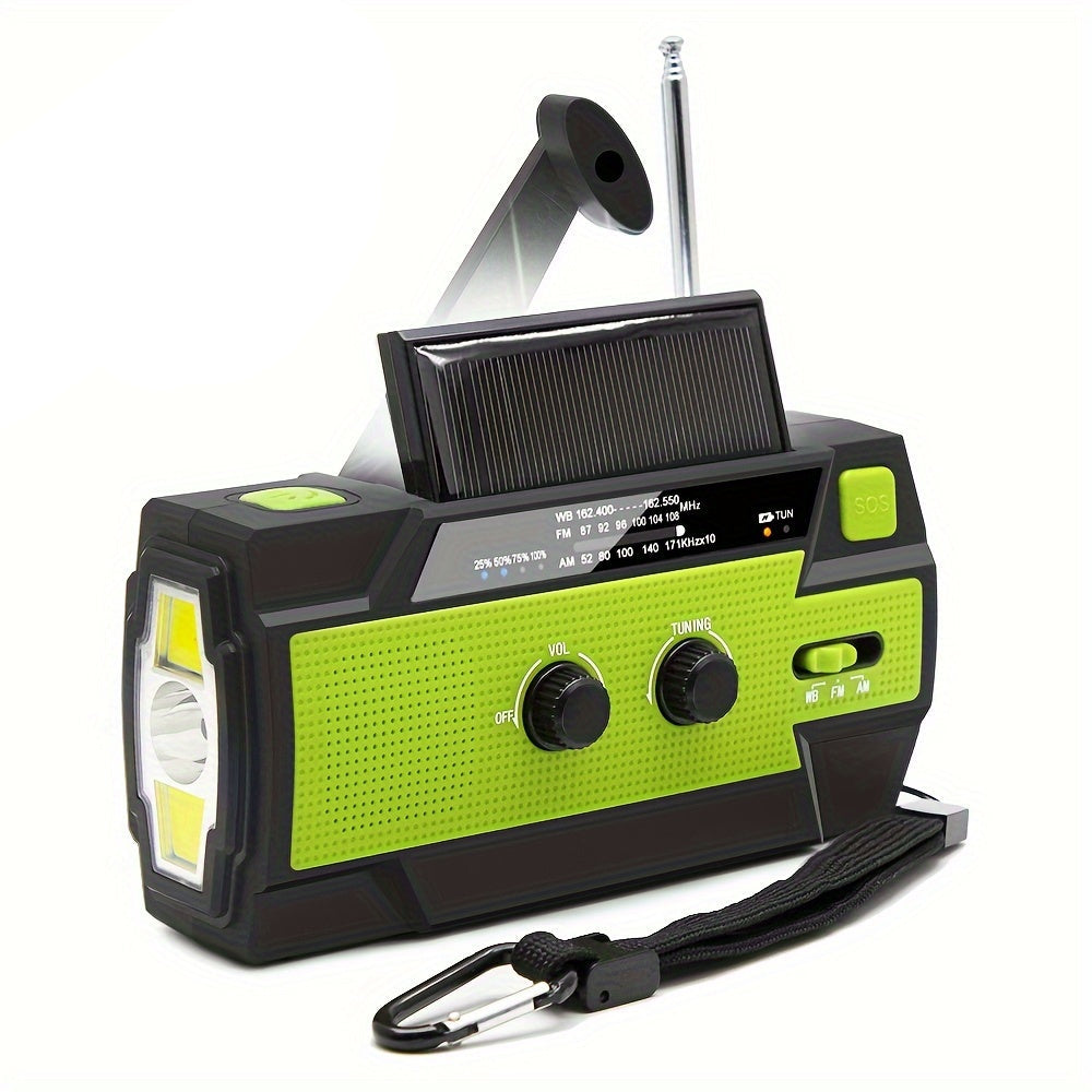 Emergency Weather Radio Power Bank with LED Flashlight
