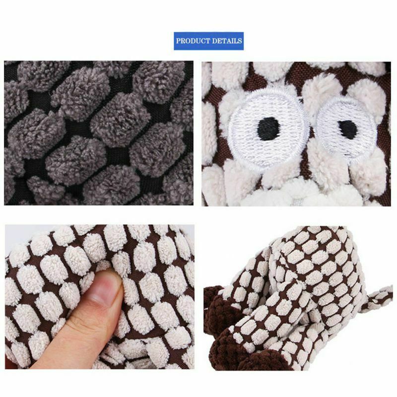 Plush Squeaky Dog Toy – Chew & Clean Teeth Puppy Toy