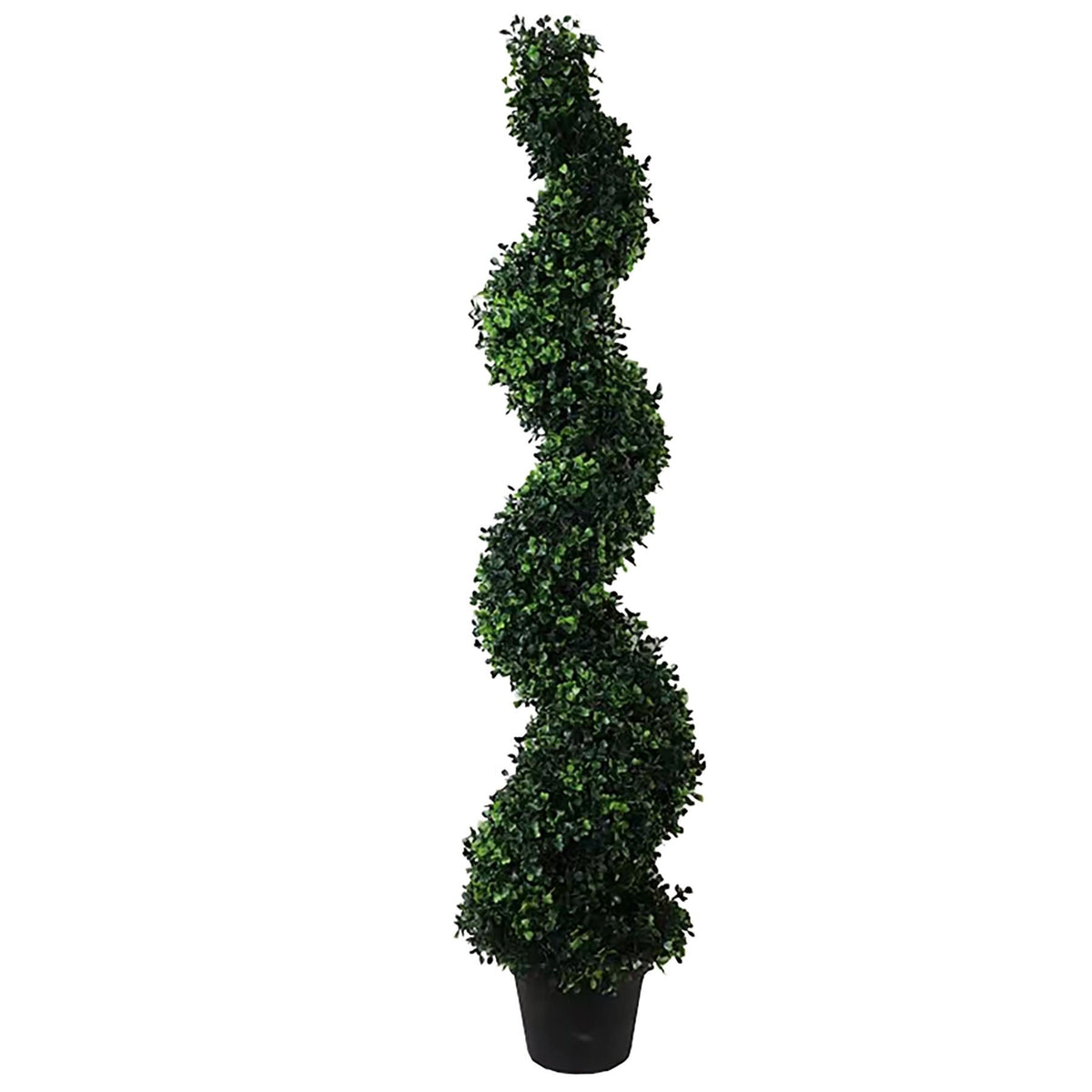 120cm Artificial Natural Boxwood Spiral Topiary - Premium Quality