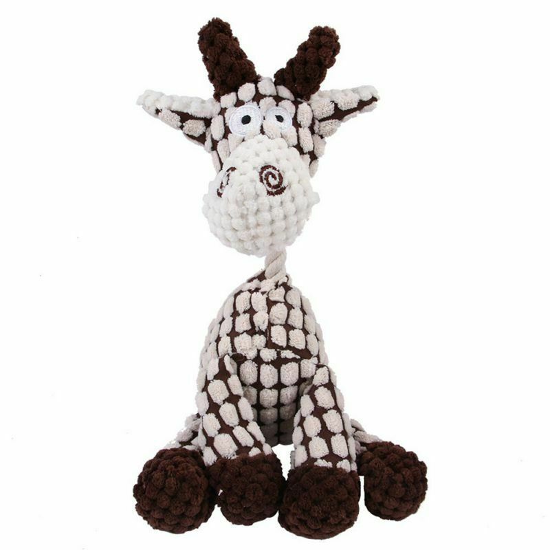 Plush Squeaky Dog Toy – Chew & Clean Teeth Puppy Toy