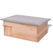Wooden Hedgehog House – 45 x 33 x 22cm Outdoor Wildlife Shelter