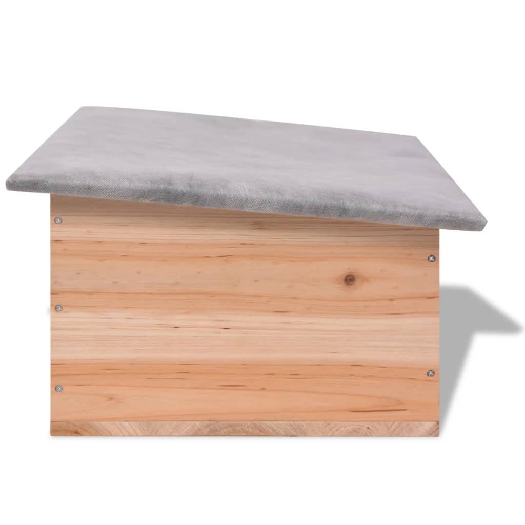 Wooden Hedgehog House – 45 x 33 x 22cm Outdoor Wildlife Shelter