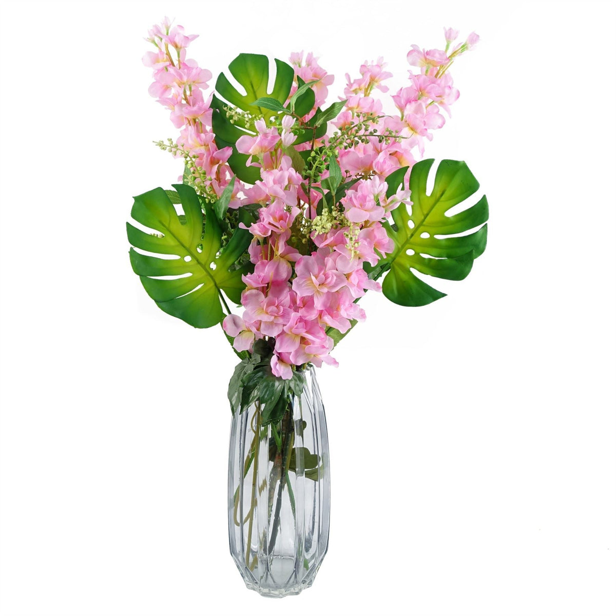 Pack of 6 x 55cm Single Artificial Monstera Botanik - Premium Quality
