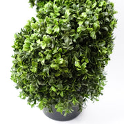 Outdoor Artificial Topiary Tree 120cm Sprial Buxus UV Resistant Botanik