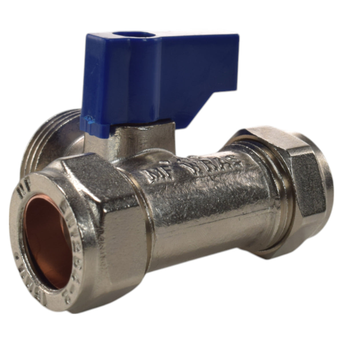 Brass Compression Tee Valve 15mm - 3/4 BSP Male Garden Hose Pipe Water Connector