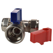 Brass Compression Tee Valve 15mm - 3/4 BSP Male Garden Hose Pipe Water Connector