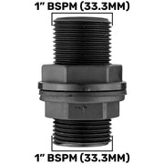 1 BSP Water Butt Fitting with 32mm MDPE Straight for Drip Irrigation Fitting