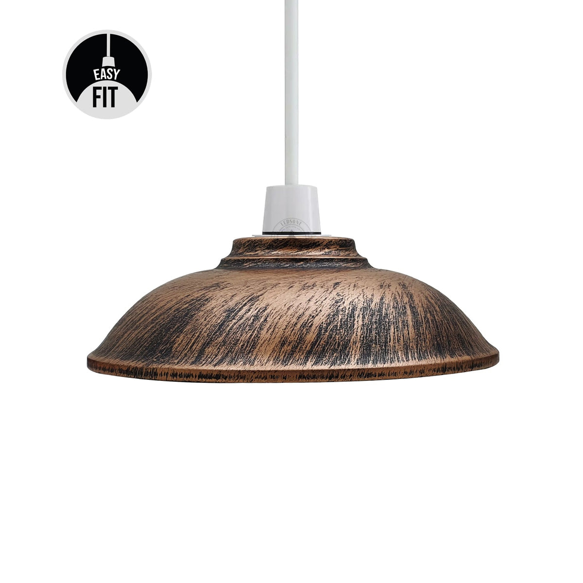 Rustic Copper Pendant Light Shade – Easy to Fit