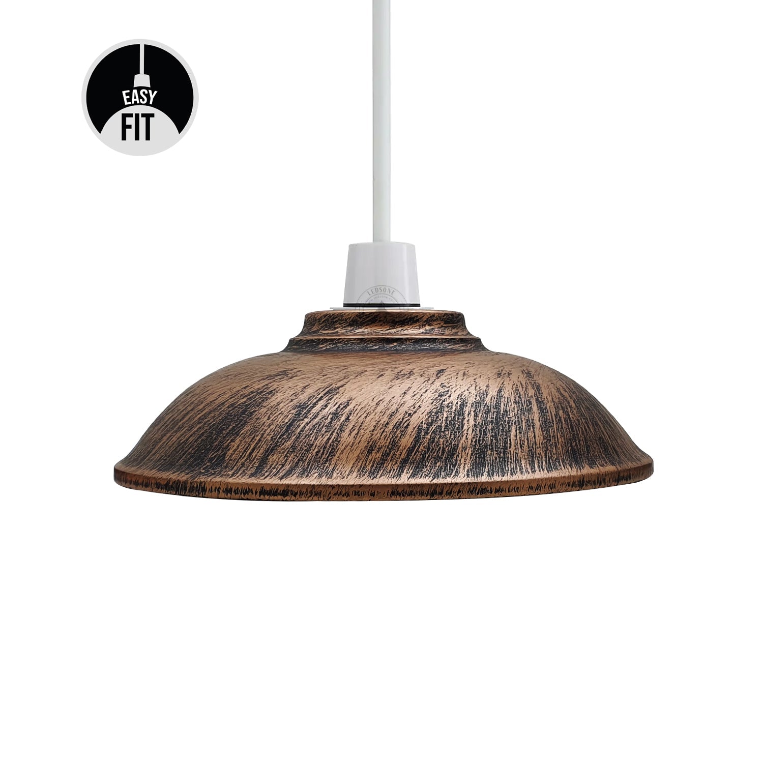 Pendant Light Shade Rustic Copper Easy to Fit ~1897