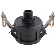 Camlock Type B Reducing 2in - 3/4in BSPM Water Connector Stainless Steel Fitting