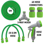 Dog Shower Mix Hot Cold Water Green Multi Function Sprayer Garden Irrigation Kit