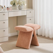 Faye Warm Blush Vanity Stool