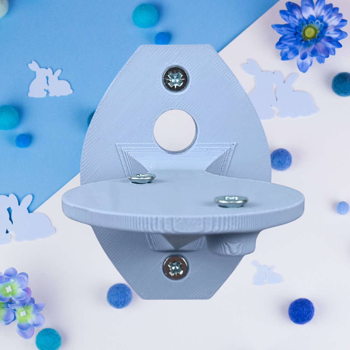 Tapo Camera Cage Mount for Guinea Pigs & Small Pets – Pastel Blue