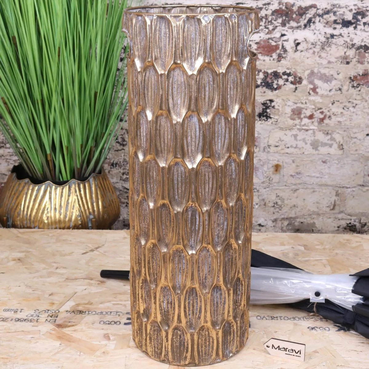 Hampi Harmony Gold Umbrella Stand
