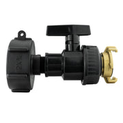 IBC 2 S60X6 Cap with Large Plastic Valve and Geka Type Fitting Hose Pipe Fitting