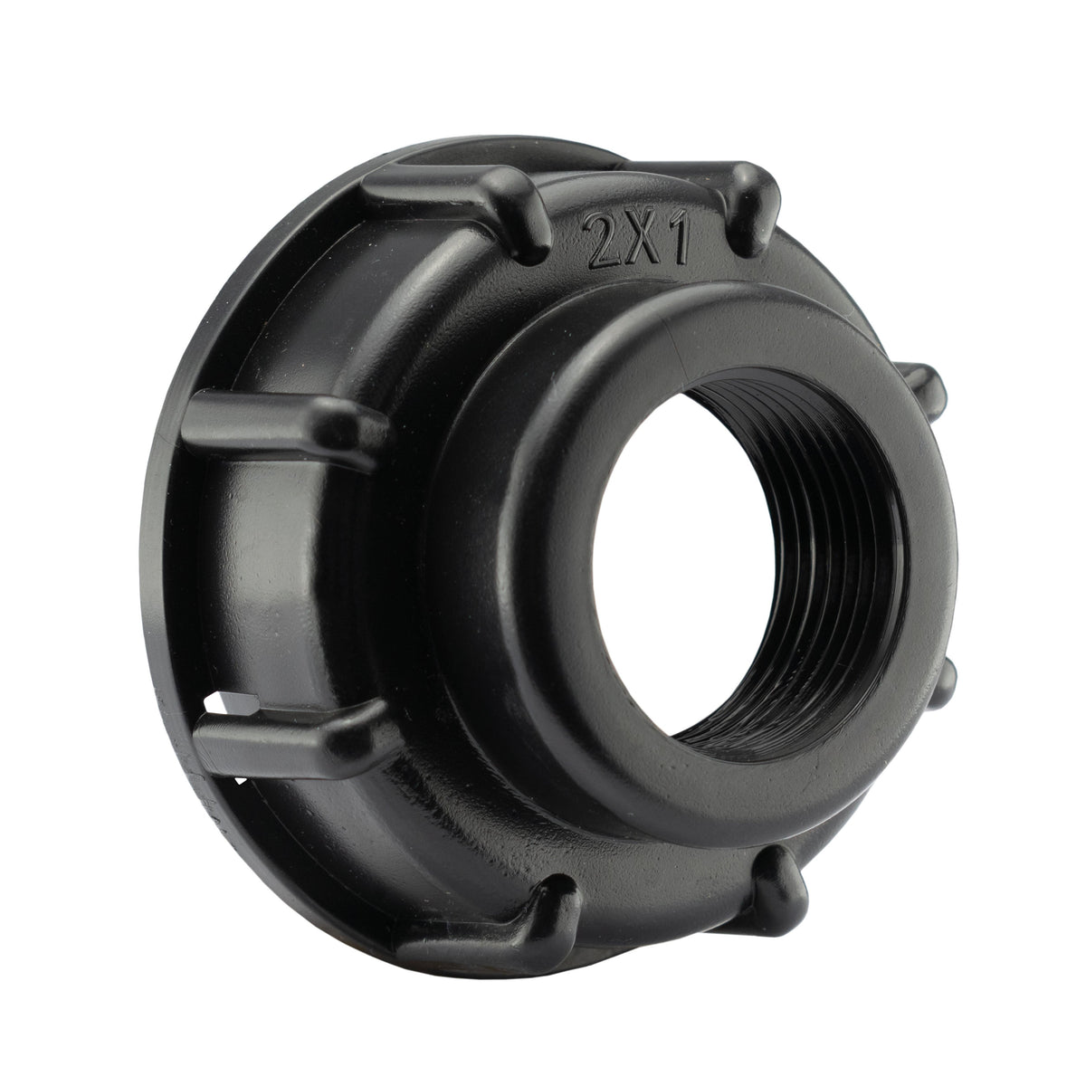 IBC 2 S60X6 Cap with 40mm MDPE Straight Hose Connector Set Garden Irrigation Kit