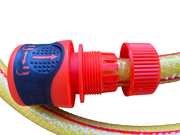 Premium Garden Hose Yellow with Orange Lock Connectors for Garden Irrigation Kit