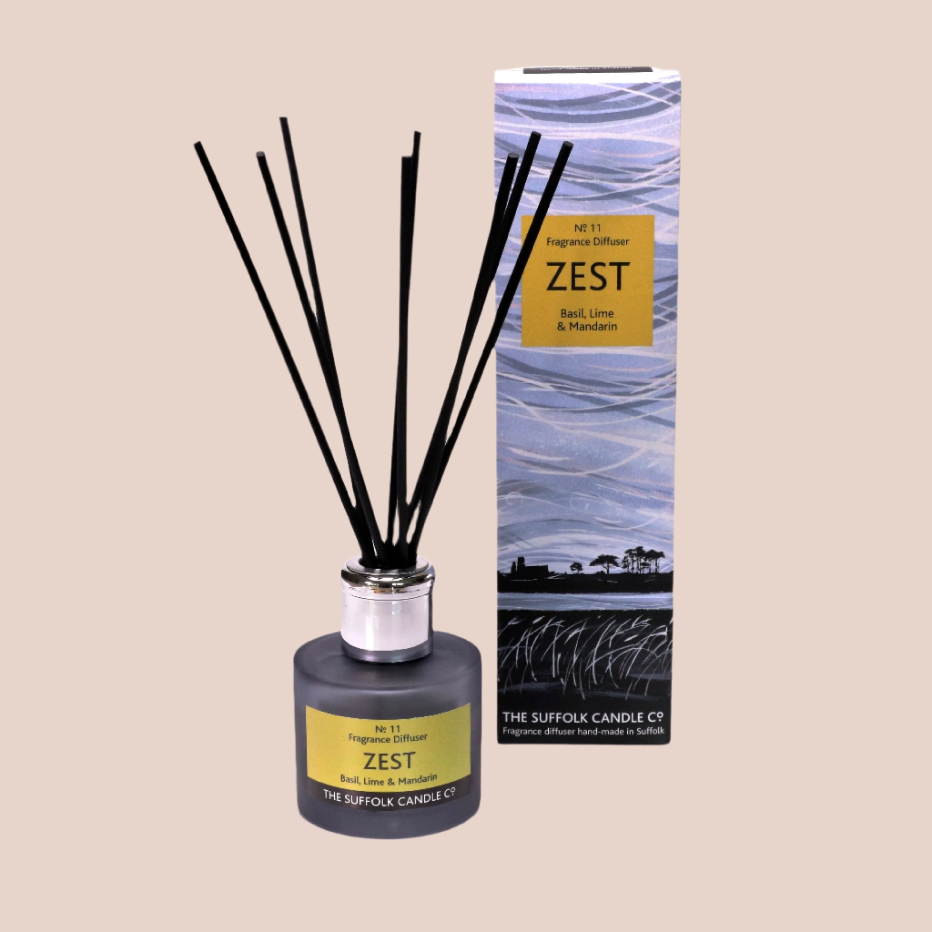 ZEST - Basil, Lime and Mandarin - Diffuser - 100ml