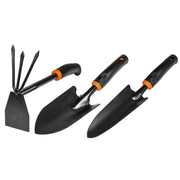 Digger-Hoe, Narrow Spade and Wide Spade Garden Tool Set for Garden Ground Cover
