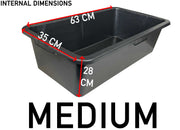 Medium Dog Pet Bath with Drain Valve, 65 Litres