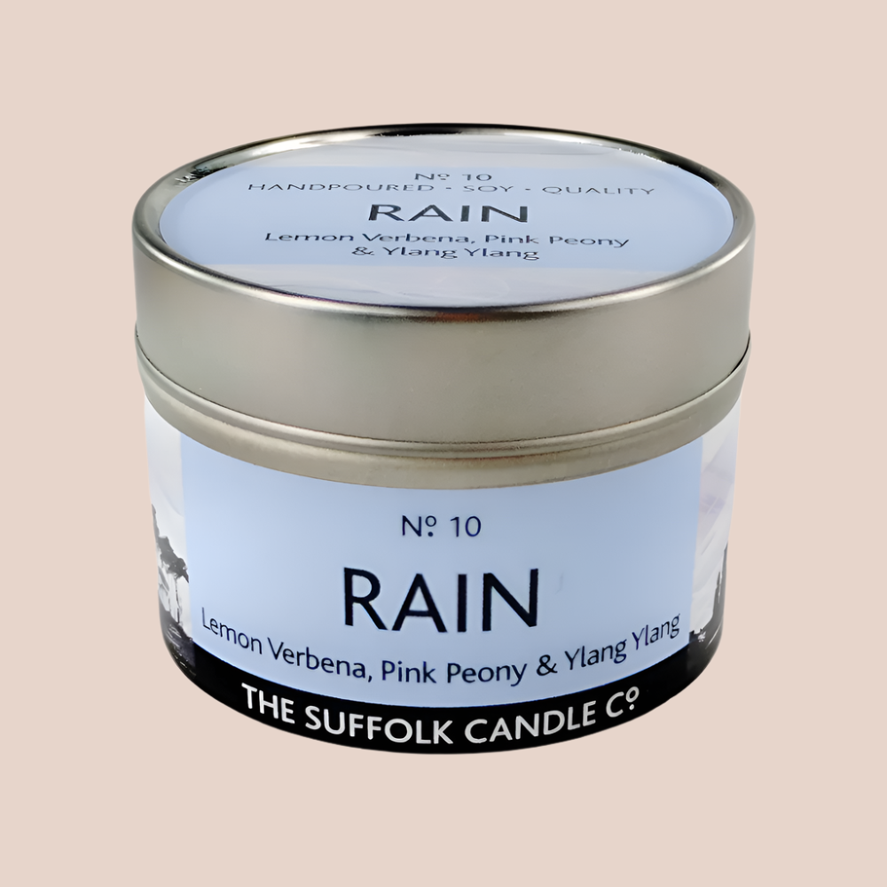 RAIN - Lemon Verbena, Pink Peony and Ylang Ylang - handmade soy candle - 100g