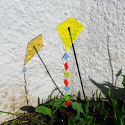 Single SunCatcher Garden Décor Ornament 'Kite with Tail'