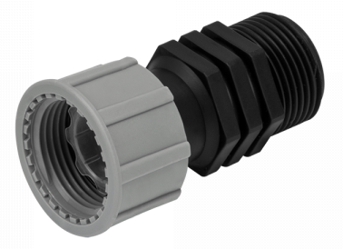 Swivel Straight 1in BSP Male Female Outdoor Watering Kit Drip Irrigation Fitting