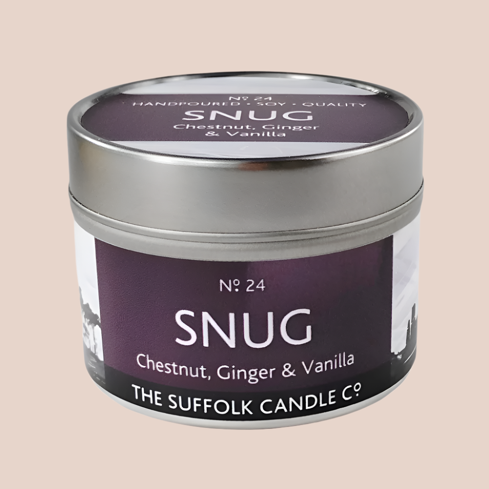 SNUG - Chestnut, Ginger and Vanilla - handmade soy candle - 100g