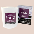 SNUG - Chestnut, Ginger and Vanilla - handmade soy candle - 200g - white glass
