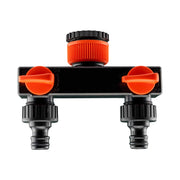 Tap Splitter with Valves and 32mm MDPE Straight Inlet Outlet Kit Water Connector