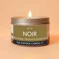 NOIR - Black Pepper, Patchouli and Sandalwood - handmade soy candle - 100g