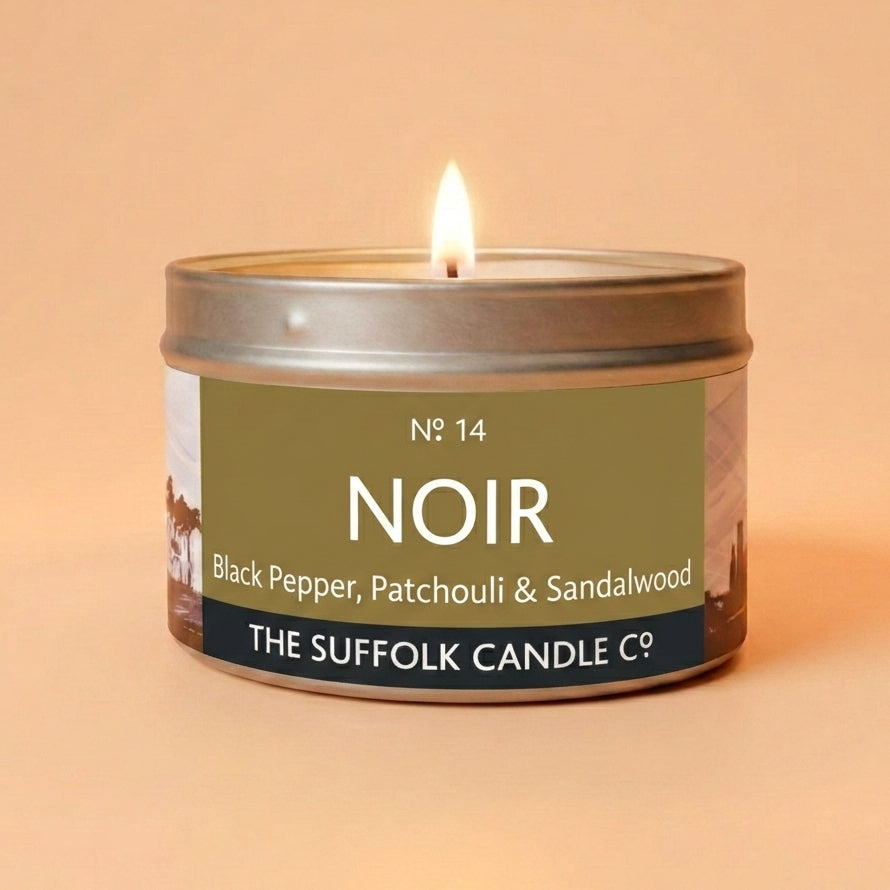 NOIR - Black Pepper, Patchouli and Sandalwood - handmade soy candle - 100g
